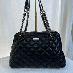 Kate Spade Black Quilted Shoulder Bag